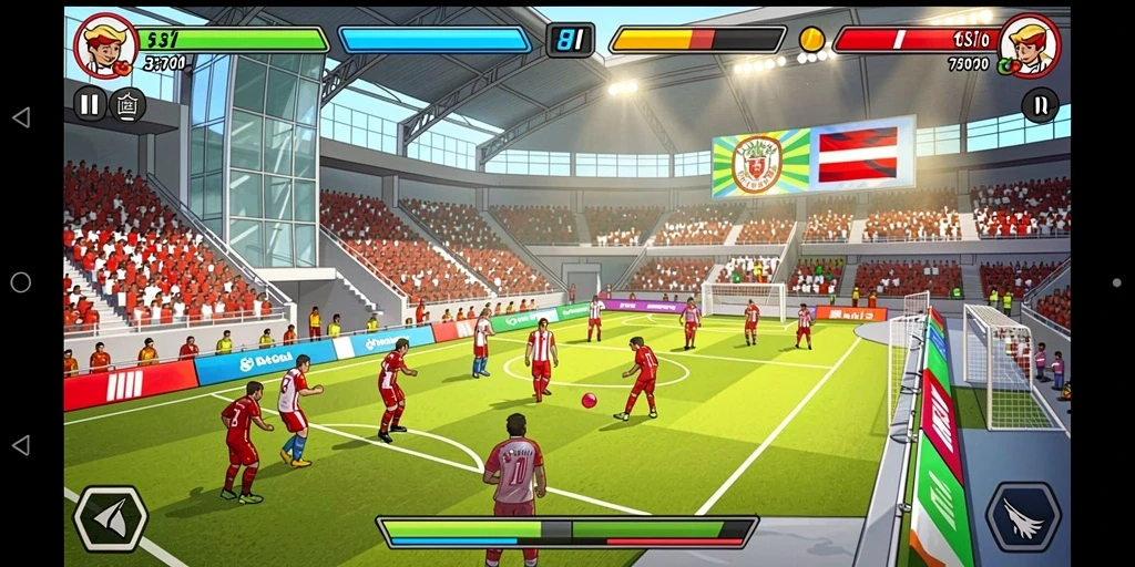 Tampilan grafis yang menawan saat bermain slot.