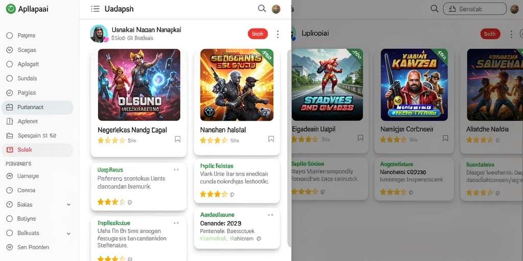 Screenshot 1 menunjukkan tampilan awal game yang menarik.